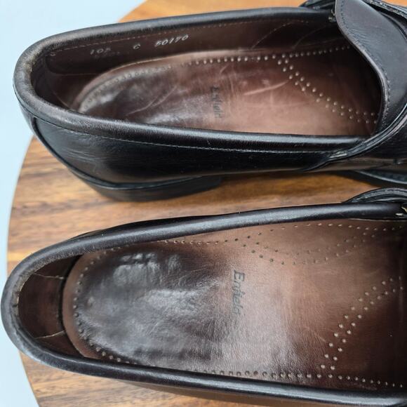 Allen Edmonds Enfield Loafers Men\'s 10.5 C Black Leather Kiltie Tassel Shoes main image 4